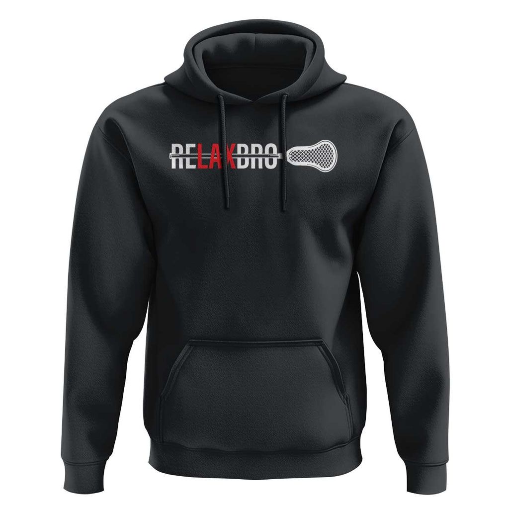 Funny Lacrosse Relaxbro Hoodie TS09 Black Print Your Wear