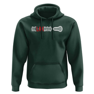Funny Lacrosse Relaxbro Hoodie TS09 Dark Forest Green Print Your Wear