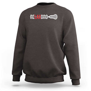 Funny Lacrosse Relaxbro Sweatshirt TS09 Dark Chocolate Print Your Wear