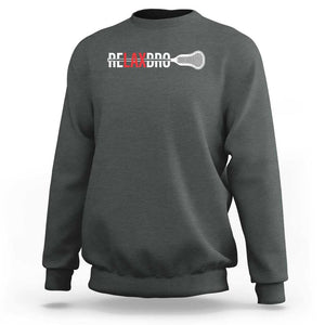 Funny Lacrosse Relaxbro Sweatshirt TS09 Dark Heather Print Your Wear