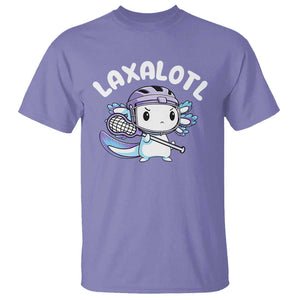 Funny Axolotl Lacrosse Player T Shirt TS09 Violet Print Your Wear