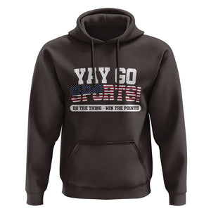 Funny U.S. Sport Support Hoodie Yay Go Sports Do The Thing Win The Points TS09 Dark Chocolate Print Your Wear
