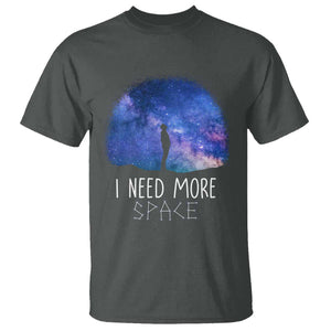 Astronomy T Shirt I Need More Space Galaxy Night Sky TS09 Dark Heather Print Your Wear