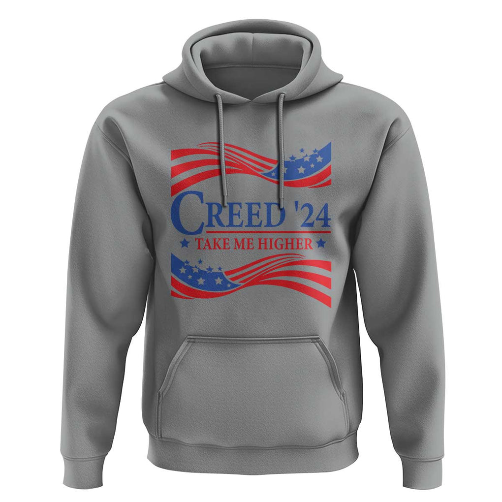 Funny US Election Hoodie Creed '24 Take Me Higher TS09 Sport Gray Print Your Wear