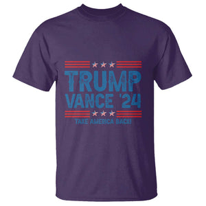 Trump Vance 2024 T Shirt Take America Back President Election TS09 Purple Print Your Wear