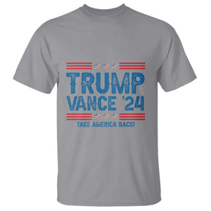 Trump Vance 2024 T Shirt Take America Back President Election TS09 Sport Gray Print Your Wear