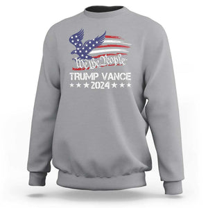 Trump Vance 2024 Sweatshirt Us Election We The People Flag TS09 Sport Gray Print Your Wear