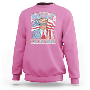 Funny Trump Supporter Sweatshirt MILF Man I Love Felons Pink Trump TS09 Azalea Print Your Wear