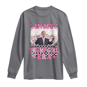 Funny Pink Trump Long Sleeve Shirt In My Trump Girl Era TS09 Charcoal Print Your Wear