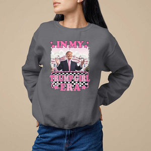 Funny Pink Trump Sweatshirt In My Trump Girl Era TS09 Charcoal Print Your Wear