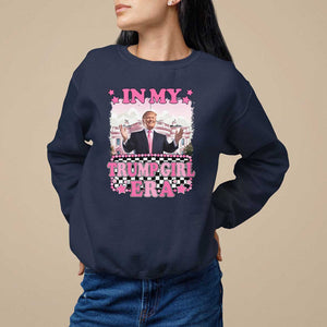 Funny Pink Trump Sweatshirt In My Trump Girl Era TS09 Navy Print Your Wear