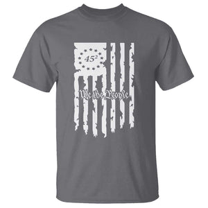 Trump Supporter T Shirt 45 Squared Betsy Ross Flag We The People 2024 Election TS09 Charcoal Print Your Wear