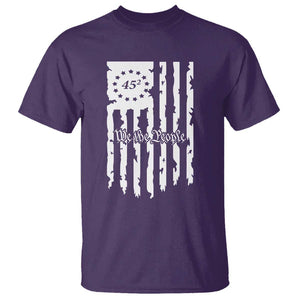 Trump Supporter T Shirt 45 Squared Betsy Ross Flag We The People 2024 Election TS09 Purple Print Your Wear