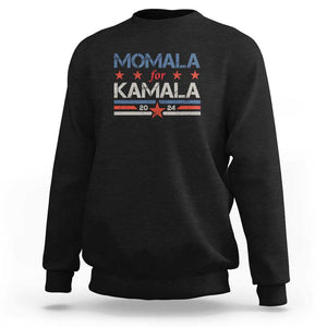 Harris 2024 Sweatshirt Momala Is Voting For Kamala TS09 Black Print Your Wear