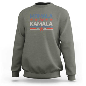 Harris 2024 Sweatshirt Momala Is Voting For Kamala TS09 Military Green Print Your Wear