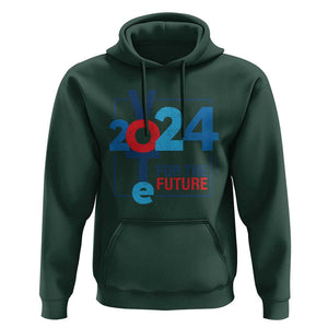 Vote 2024 Hoodie For The Future TS09 Dark Forest Green Print Your Wear