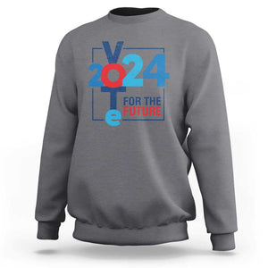 Vote 2024 Sweatshirt For The Future TS09 Charcoal Print Your Wear