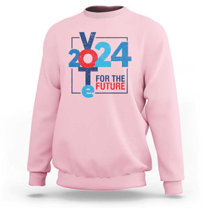 Vote 2024 Sweatshirt For The Future TS09 Light Pink Print Your Wear