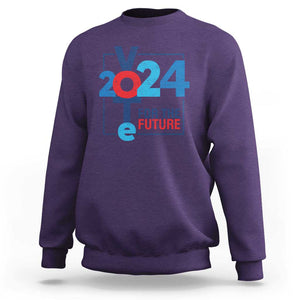 Vote 2024 Sweatshirt For The Future TS09 Purple Print Your Wear