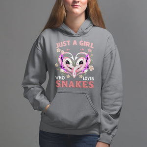 Just A Girl Who Loves Snakes Hoodie TS09 Charcoal Printyourwear