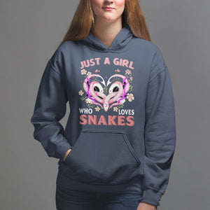 Just A Girl Who Loves Snakes Hoodie TS09 Navy Printyourwear