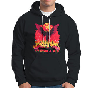 Mothman Harbinger of Doom! City Night Cryptid Creature Hoodie TS09 Black Printyourwear