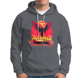 Mothman Harbinger of Doom! City Night Cryptid Creature Hoodie TS09 Charcoal Printyourwear