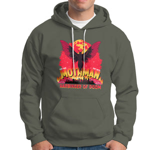 Mothman Harbinger of Doom! City Night Cryptid Creature Hoodie TS09 Military Green Printyourwear