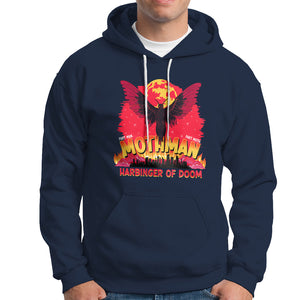 Mothman Harbinger of Doom! City Night Cryptid Creature Hoodie TS09 Navy Printyourwear