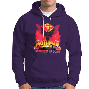 Mothman Harbinger of Doom! City Night Cryptid Creature Hoodie TS09 Purple Printyourwear