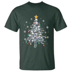 Skull Christmas Tree Cool Christmas Skeleton T Shirt TS09 Printyourwear