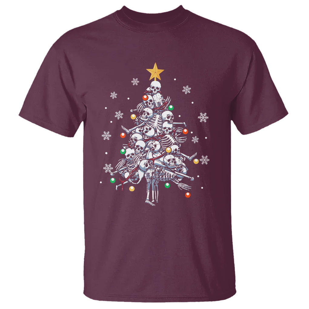Skull Christmas Tree Cool Christmas Skeleton T Shirt TS09 Printyourwear