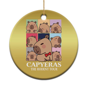 Funny Capybara Xmas Christmas Ornament Capyeras The Rodent Tour TS09 Print Your Wear