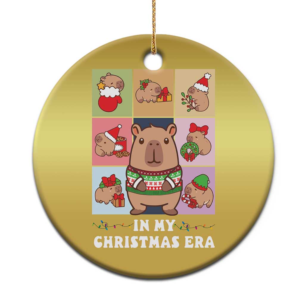 Funny Capybara Xmas Christmas Ornament In My Christmas Era TS09 Print Your Wear