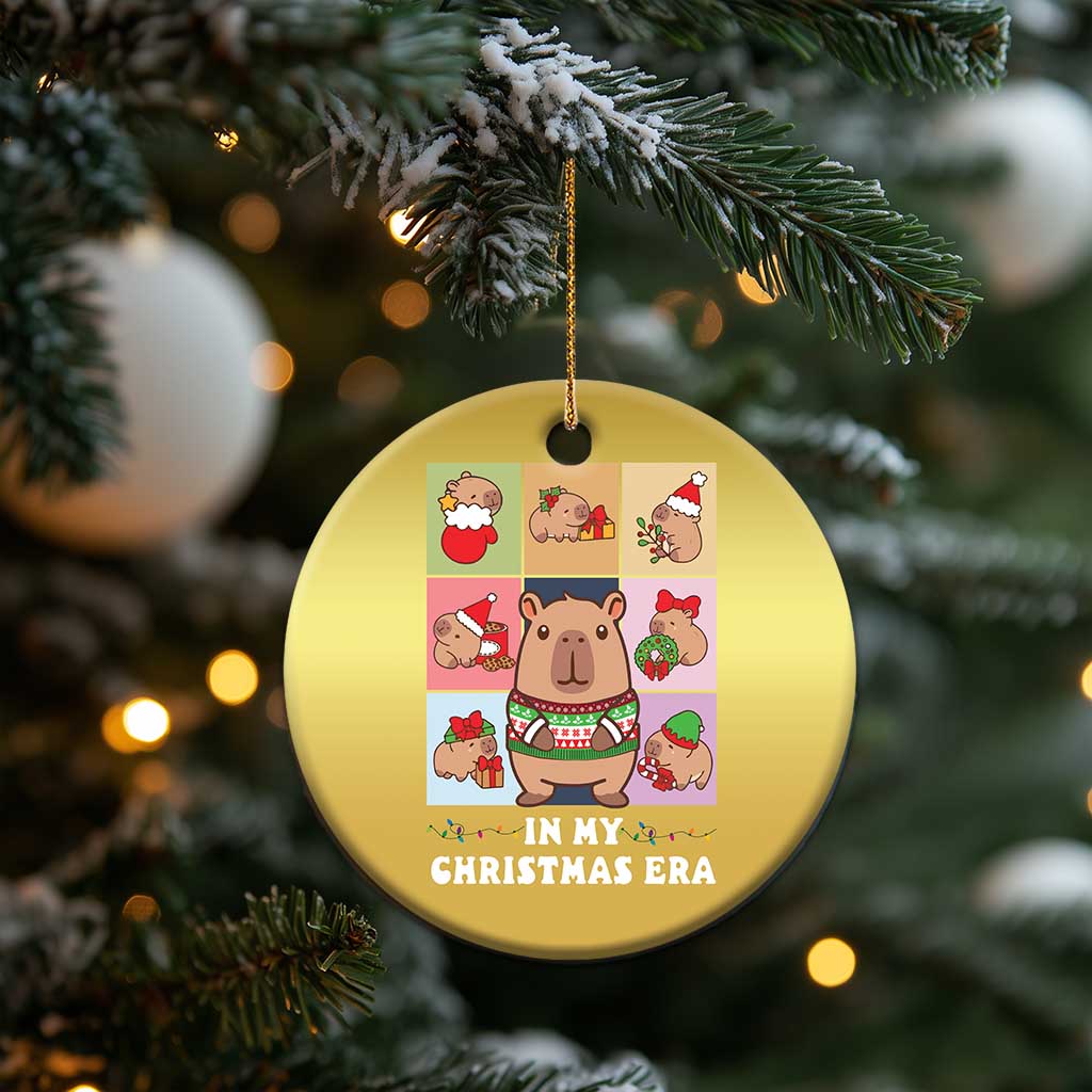 Funny Capybara Xmas Christmas Ornament In My Christmas Era TS09 Print Your Wear