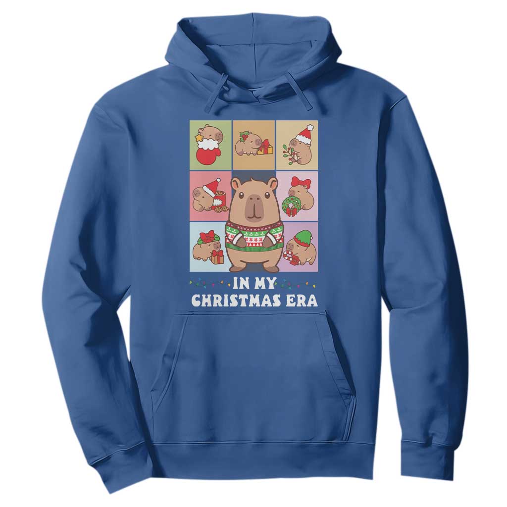 Funny Capybara Christmas Hoodie In My Christmas Era TS09 Royal Blue Print Your Wear