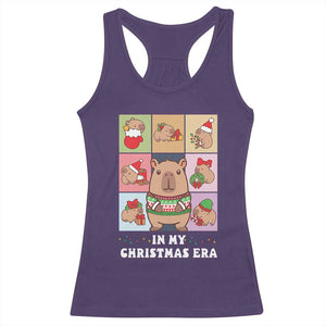 Funny Capybara Christmas Racerback Tank Top In My Christmas Era TS09 Purple Print Your Wear
