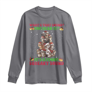 Squirrel Christmas Long Sleeve Shirt It's A Funny Squeaky Sound TS09 Charcoal Print Your Wear