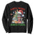 Funny Christmas Raccoon Sweatshirt Sorta Merry Sorta Feral Merry Trashmas TS09 Black Print Your Wear