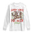 Funny Christmas Raccoon Long Sleeve Shirt Sorry Santa I've Been Feral Reindeer TS09 White Print Your Wear