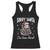 Funny Christmas Opossum Racerback Tank Top Sorry Santa I've Been Feral TS09 Black Print Your Wear