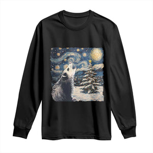 Christmas Starry Night Opossum Long Sleeve Shirt TS09 Black Print Your Wear