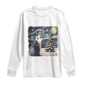 Christmas Starry Night Opossum Long Sleeve Shirt TS09 White Print Your Wear