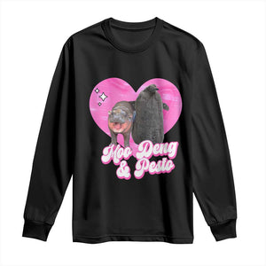 Funny Best Friends Moo Deng Pesto Long Sleeve Shirt TS09 Black Print Your Wear