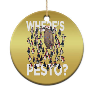 Funny Xmas Wheres Pesto Christmas Ornament TS09 Print Your Wear