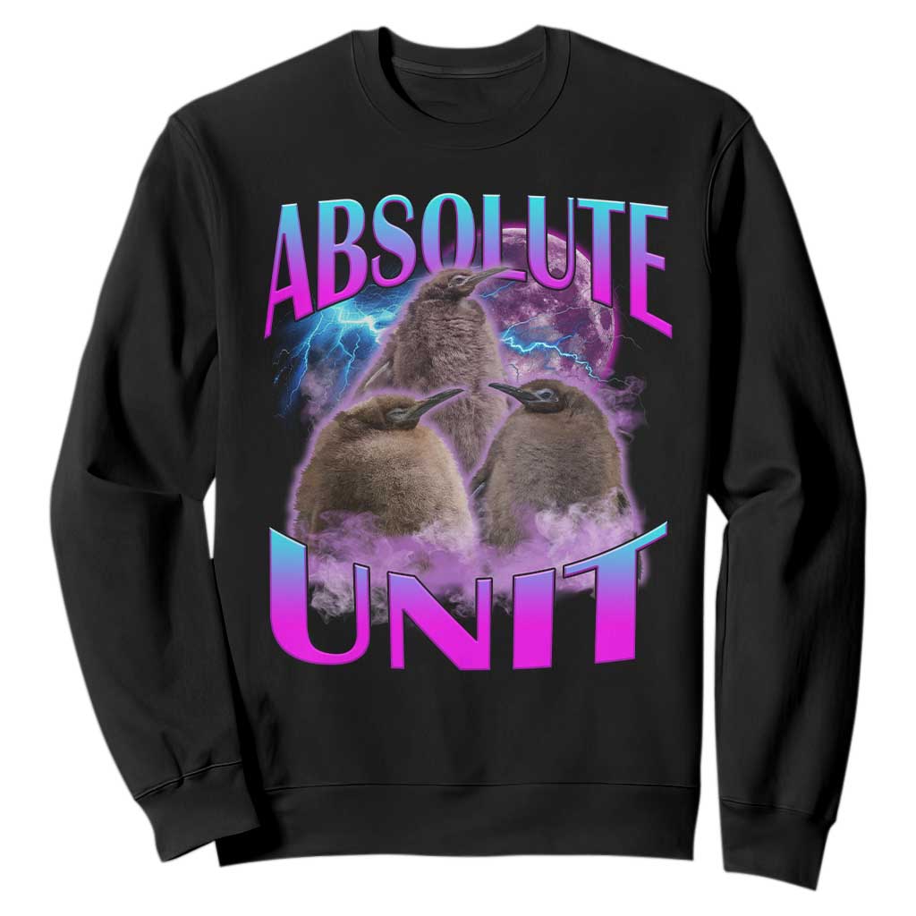 Pesto The Penguin Absolute Unit Sweatshirt TS09 Black Print Your Wear