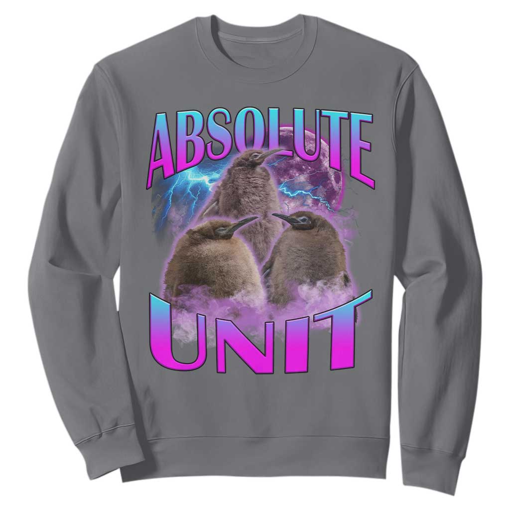Pesto The Penguin Absolute Unit Sweatshirt TS09 Charcoal Print Your Wear