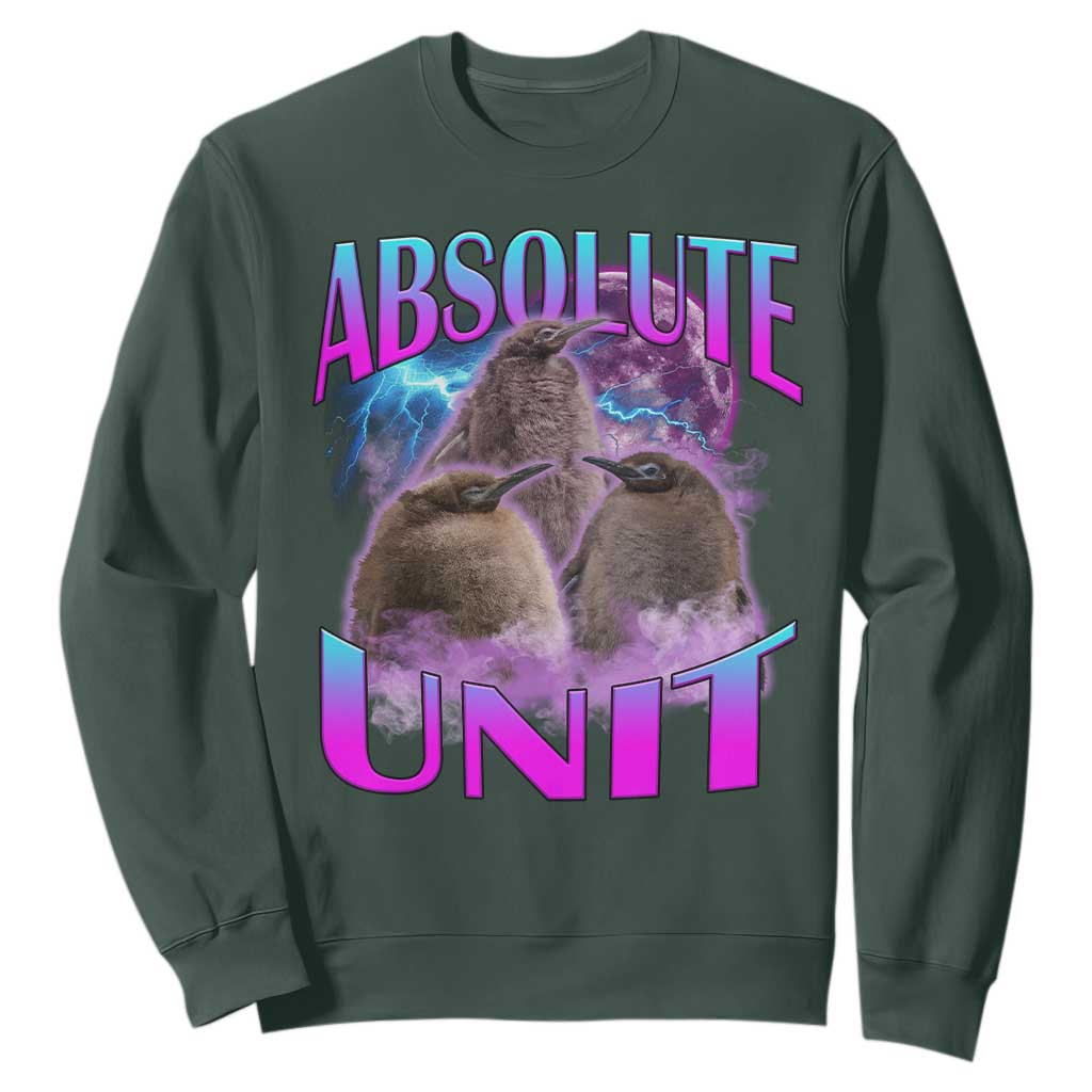 Pesto The Penguin Absolute Unit Sweatshirt TS09 Dark Forest Green Print Your Wear