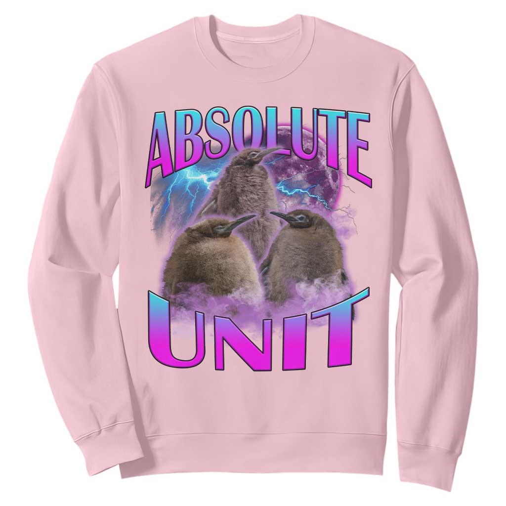Pesto The Penguin Absolute Unit Sweatshirt TS09 Light Pink Print Your Wear