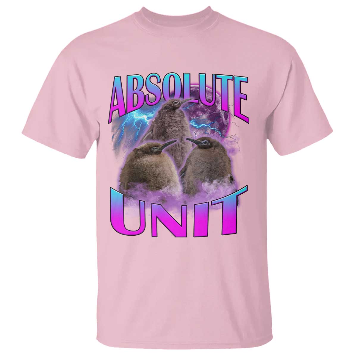 Pesto The Penguin Absolute Unit T Shirt TS09 Light Pink Print Your Wear
